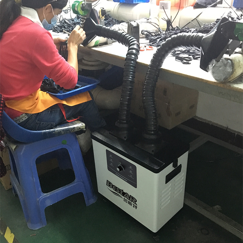 雙工位機(jī)械焊錫煙霧凈化器 雙工位機(jī)械焊錫煙霧凈化器
